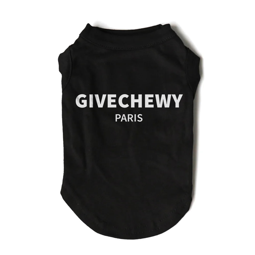 GiveChewy Paris Designer Dog Shirt -  Dog Clothes By Clothes For My Dog