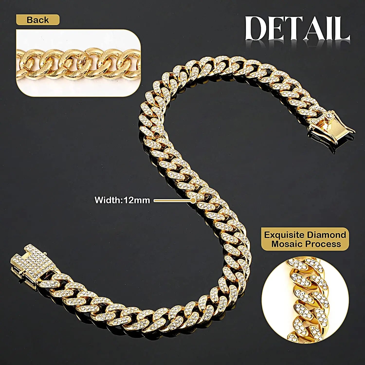Gold Cuban Chain Link Luxury Choker For Dogs