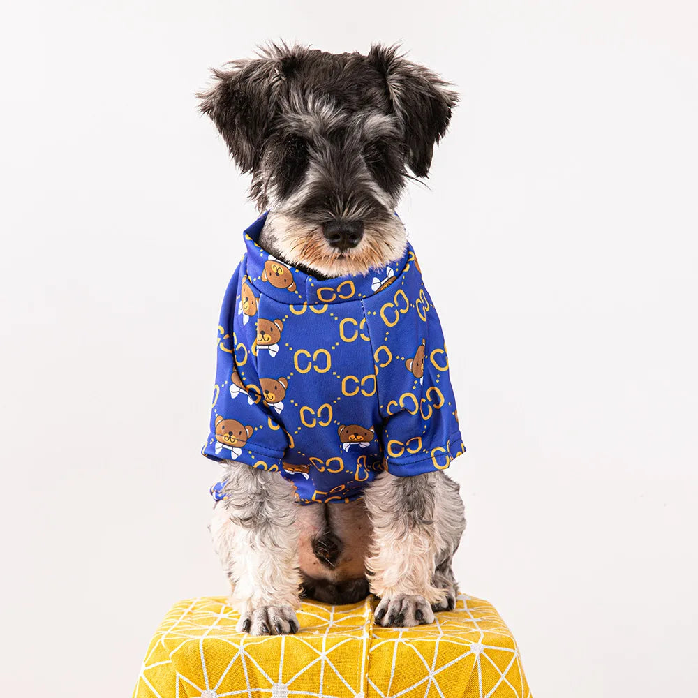 Blue Pucci Designer Dog Shirt