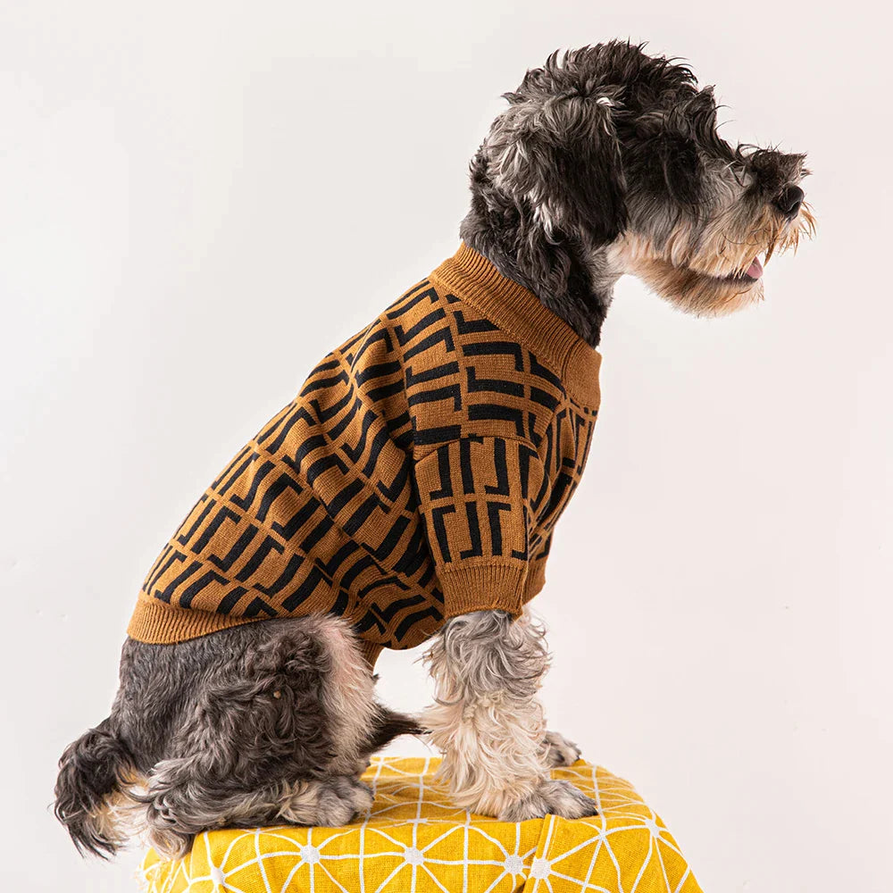 Pendi Designer Luxury Dog Shirt -  Dog Clothes By Clothes For My Dog