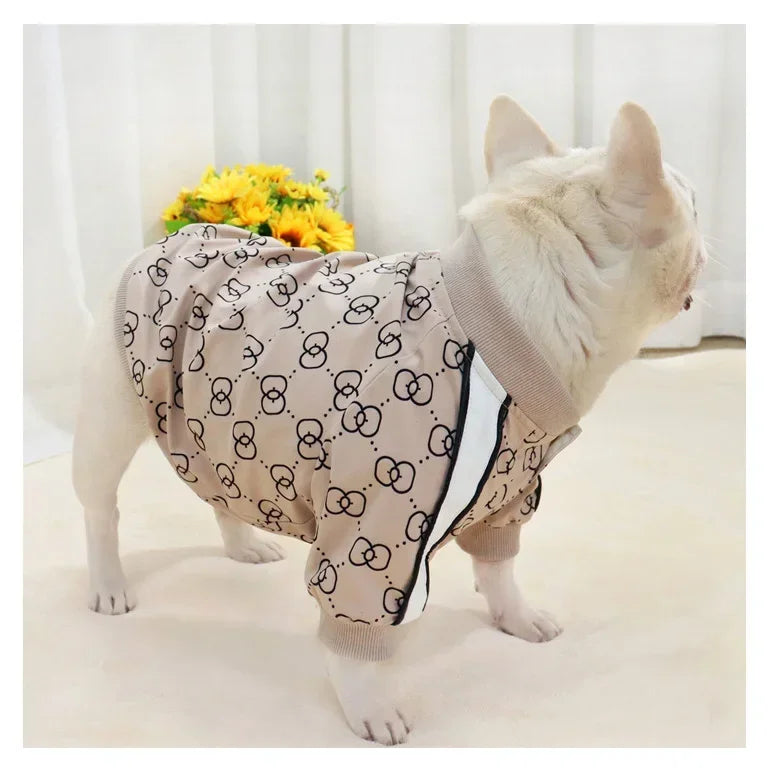 Pucci Monogram Designer Beige Dog Shirt