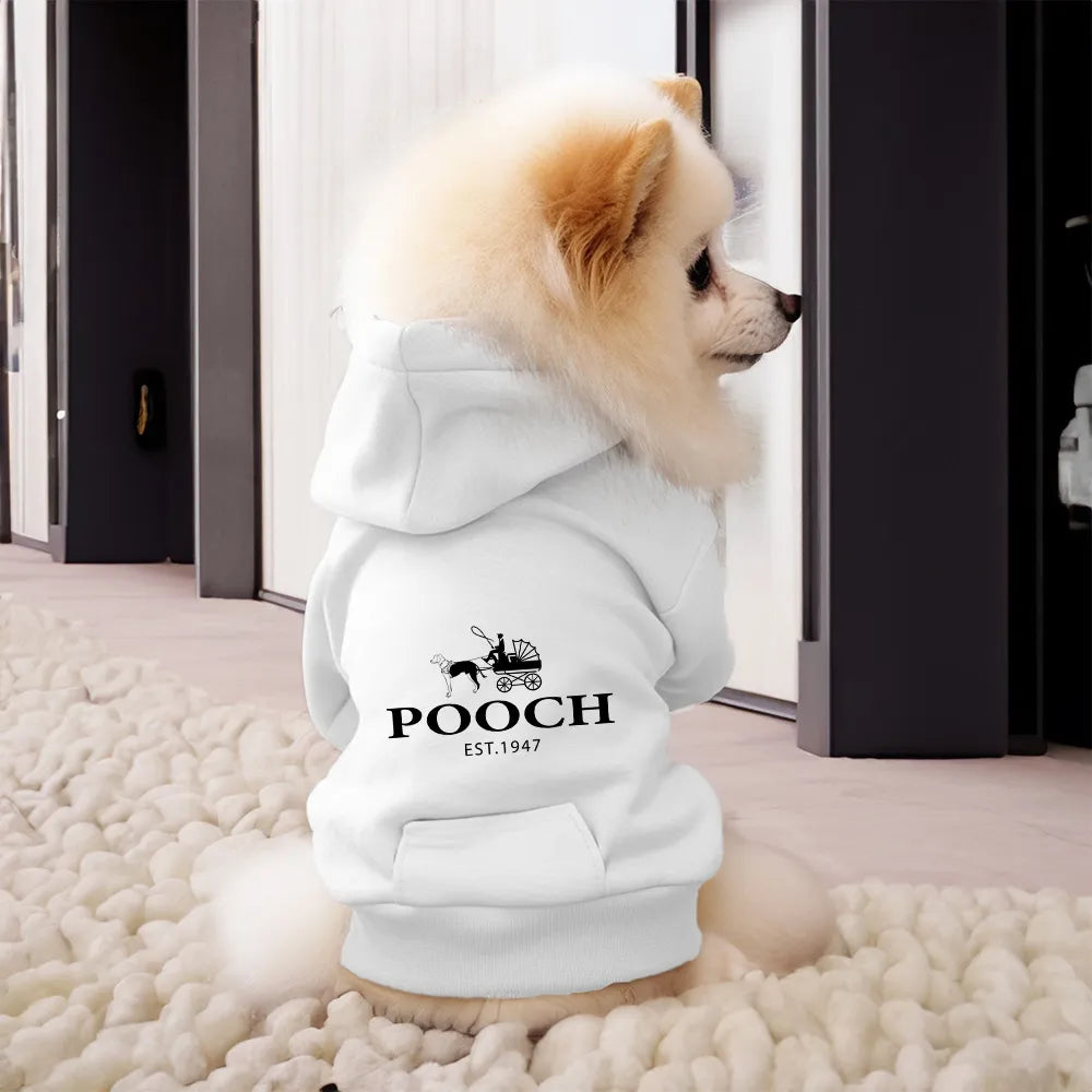 Pooch Designer Dog Hoodie Sweater -  Dog Clothes By Clothes For My Dog